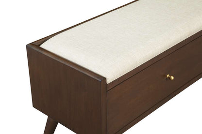 Alpine Furniture - Flynn Bench, Walnut - 966WAL-12 veiw 5