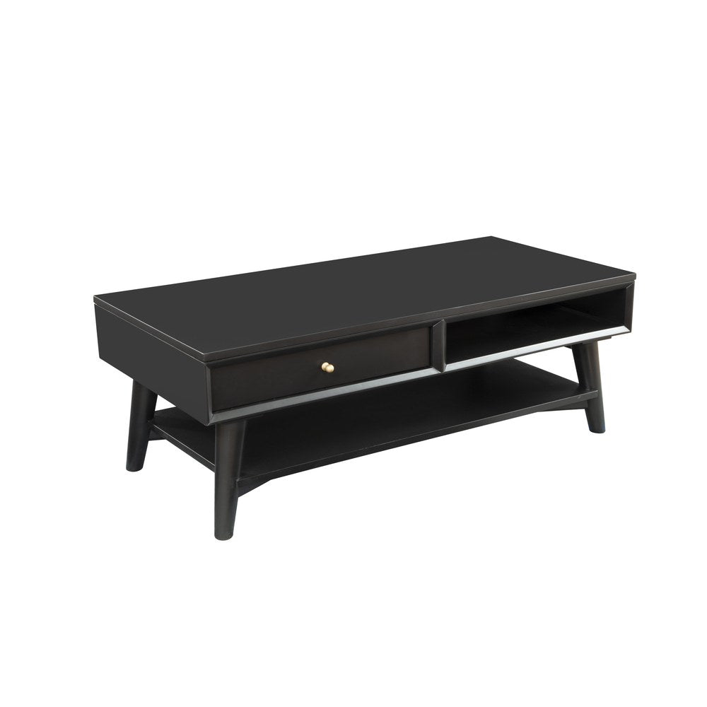 Alpine Furniture - Flynn Coffee Table, Black - 966BLK-61 view 1