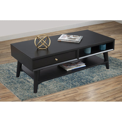 Alpine Furniture - Flynn Coffee Table, Black - 966BLK-61 view 5