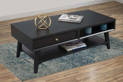 Alpine Furniture - Flynn Coffee Table, Black - 966BLK-61 veiw 1