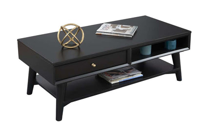 Alpine Furniture - Flynn Coffee Table, Black - 966BLK-61 veiw 2