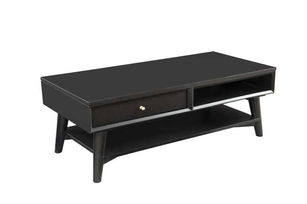 Alpine Furniture - Flynn Coffee Table, Black - 966BLK-61 veiw 3