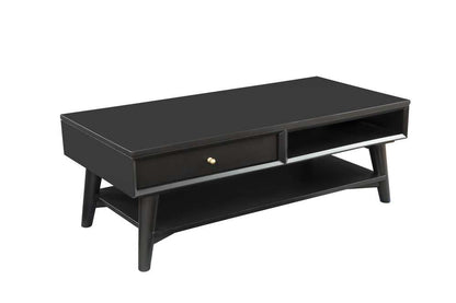 Alpine Furniture - Flynn Coffee Table, Black - 966BLK-61 veiw 3