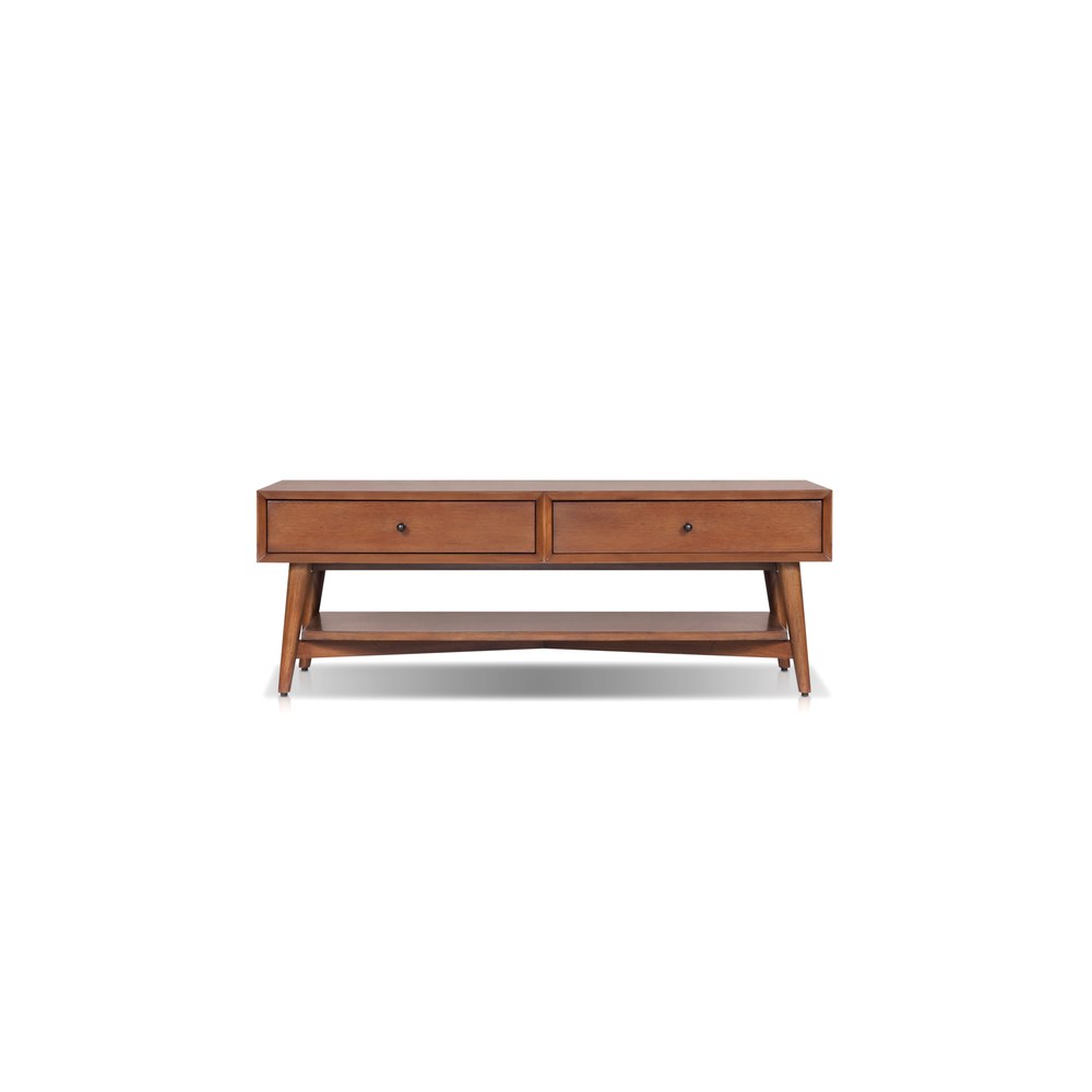 Alpine Furniture - Flynn Coffee Table, Chestnut - 966-91 view 2