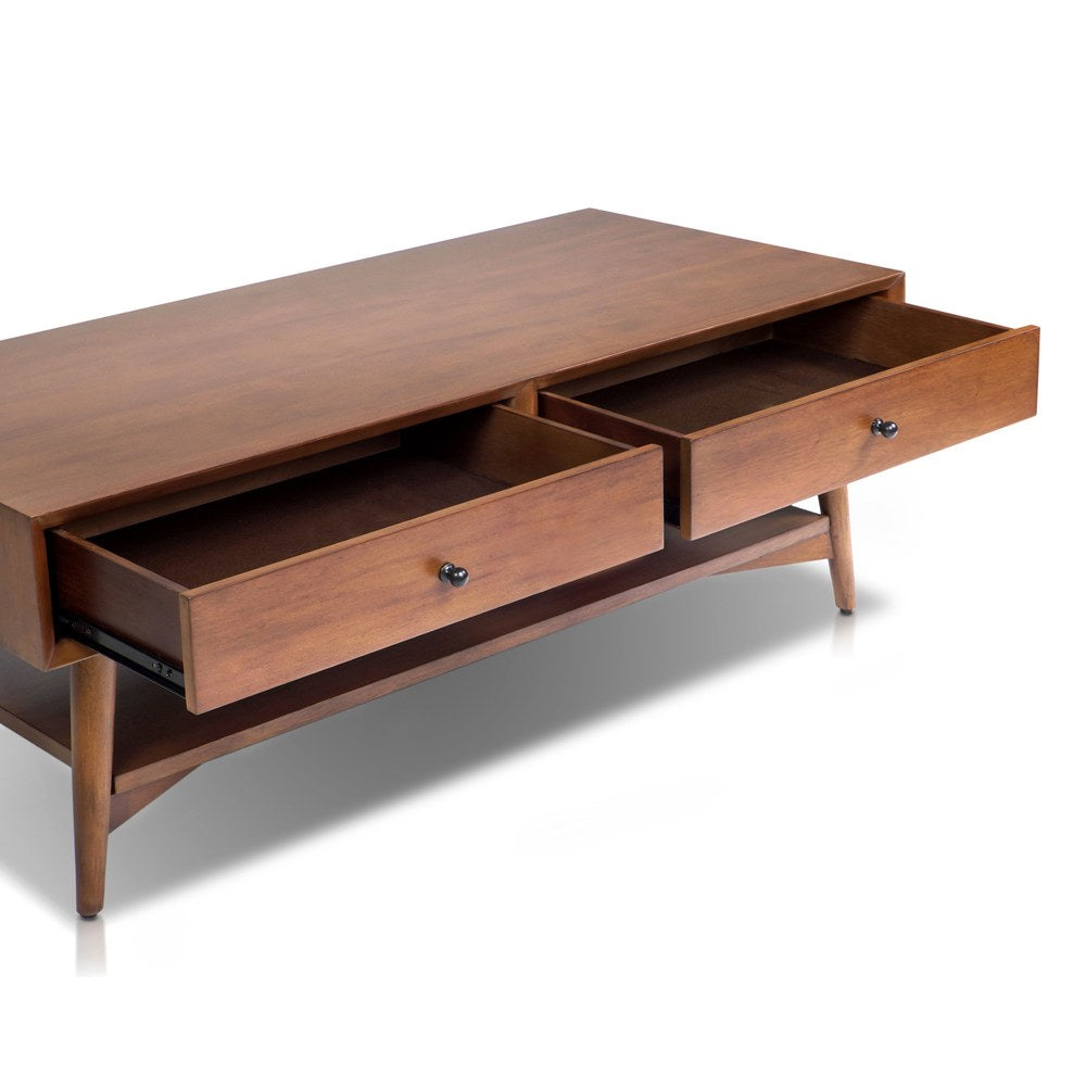 Alpine Furniture - Flynn Coffee Table, Chestnut - 966-91 view 4