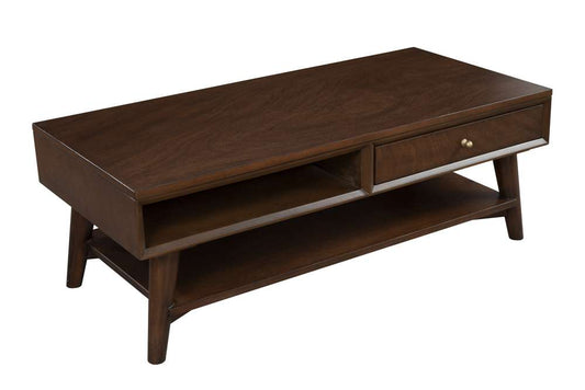 Alpine Furniture - Flynn Coffee Table, Walnut - 966WAL-61 veiw 2