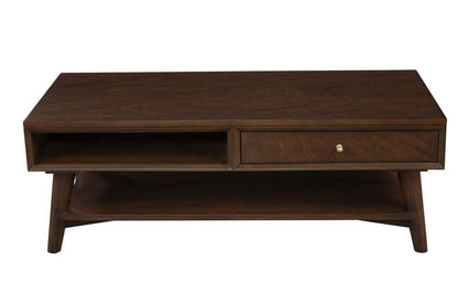 Alpine Furniture - Flynn Coffee Table, Walnut - 966WAL-61 veiw 3