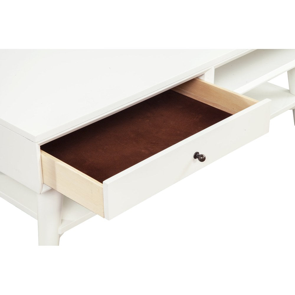 Alpine Furniture - Flynn Coffee Table, White - 966-W-61 view 2
