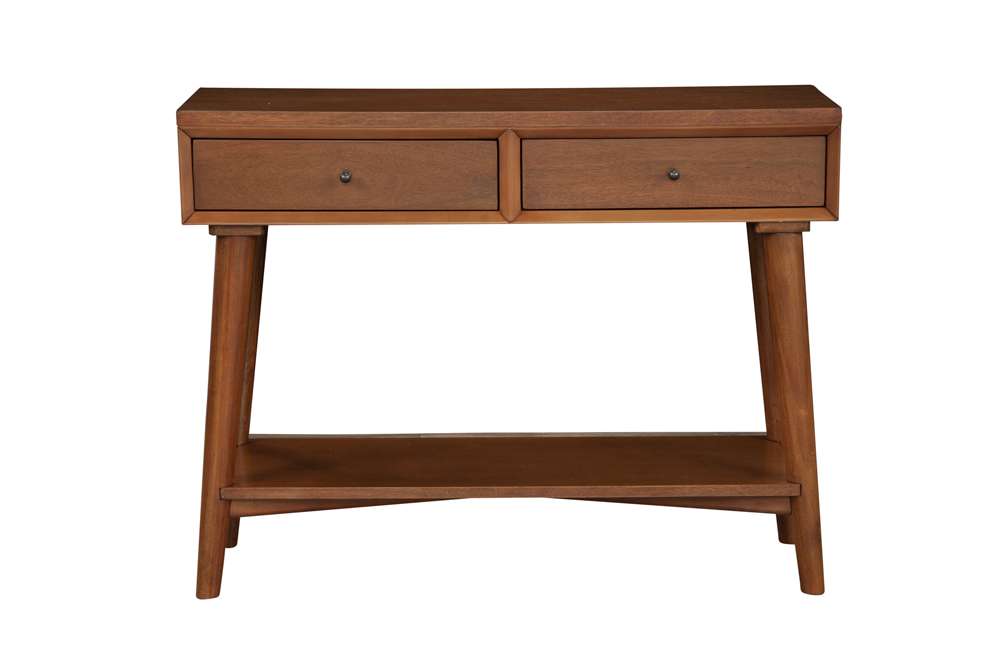 Alpine Furniture - Flynn Console Table, Acorn - 966-63 veiw 2