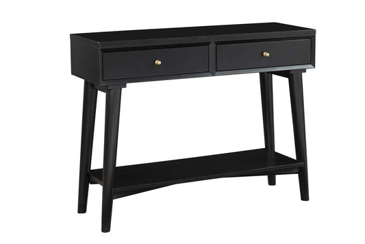 Alpine Furniture - Flynn Console Table, Black - 966BLK-63 veiw 3