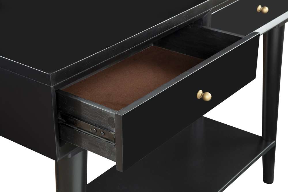 Alpine Furniture - Flynn Console Table, Black - 966BLK-63 veiw 5