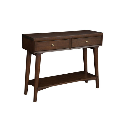 Alpine Furniture - Flynn Console Table, Walnut - 966WAL-63 view 1