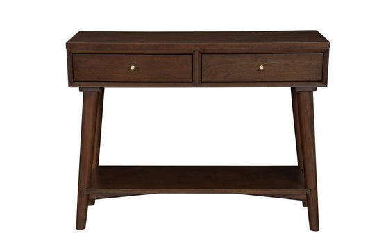 Alpine Furniture - Flynn Console Table, Walnut - 966WAL-63 veiw 3