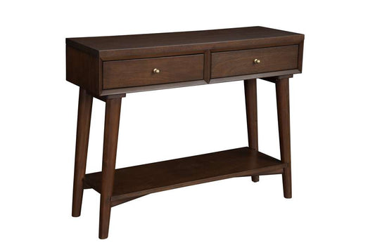 Alpine Furniture - Flynn Console Table, Walnut - 966WAL-63 veiw 4