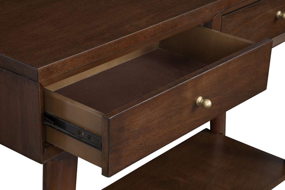 Alpine Furniture - Flynn Console Table, Walnut - 966WAL-63 veiw 5
