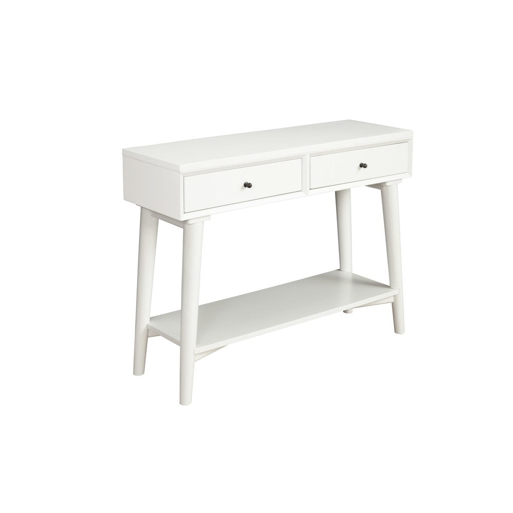 Alpine Furniture - Flynn Console Table, White - 966-W-63 view 1