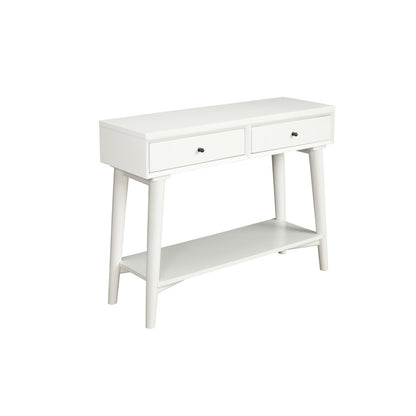 Alpine Furniture - Flynn Console Table, White - 966-W-63 view 1