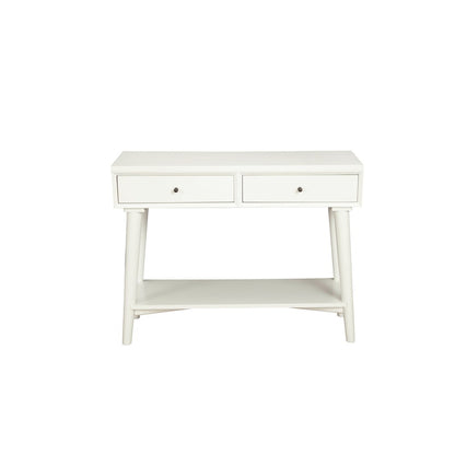 Alpine Furniture - Flynn Console Table, White - 966-W-63 view 2