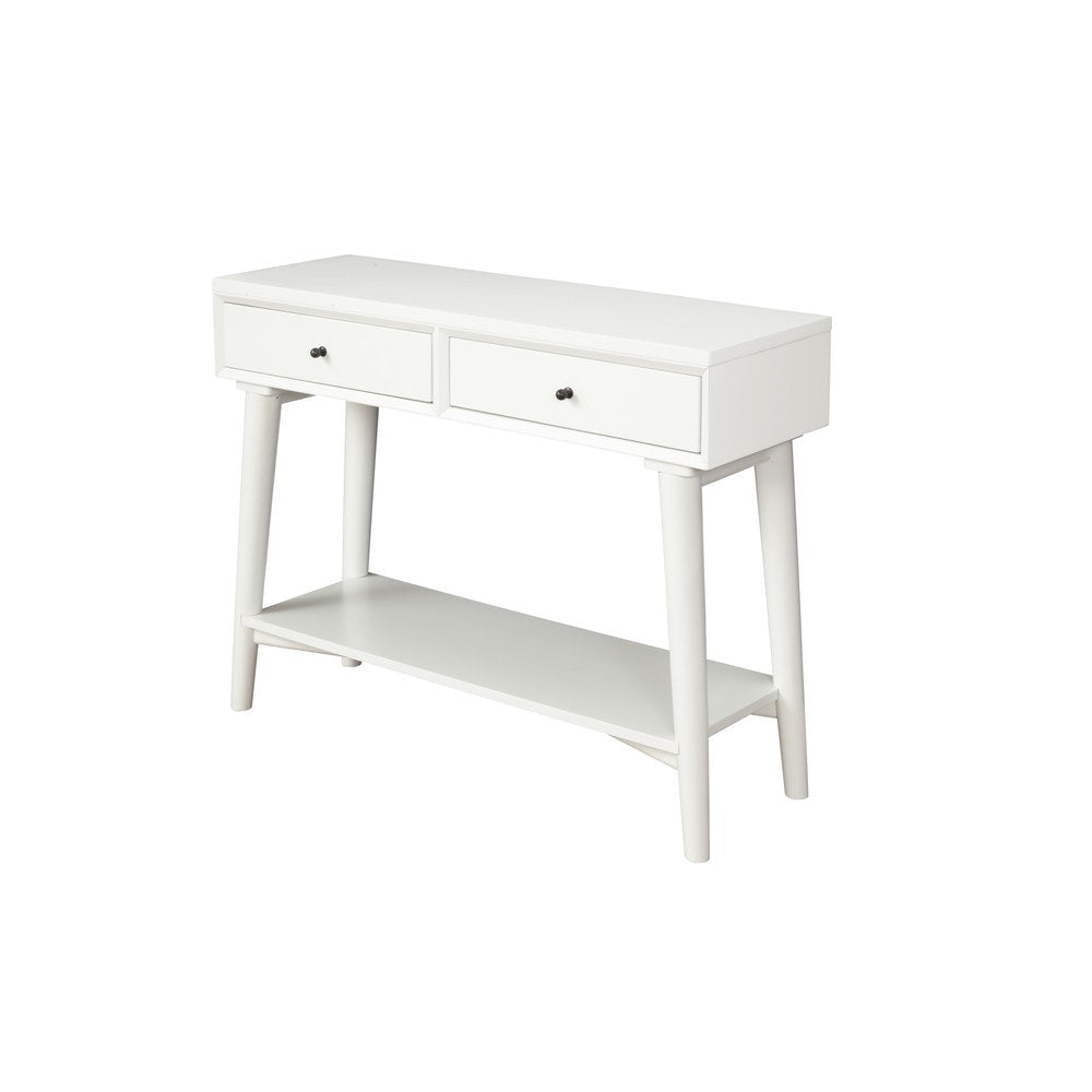 Alpine Furniture - Flynn Console Table, White - 966-W-63 view 3