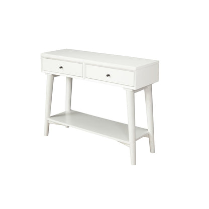 Alpine Furniture - Flynn Console Table, White - 966-W-63 view 3