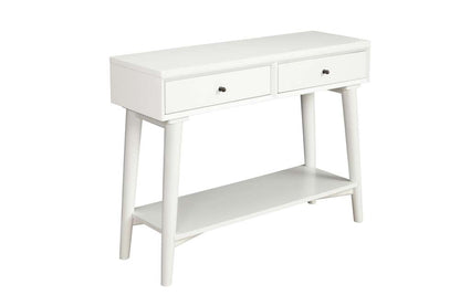 Alpine Furniture - Flynn Console Table, White - 966-W-63 veiw 3