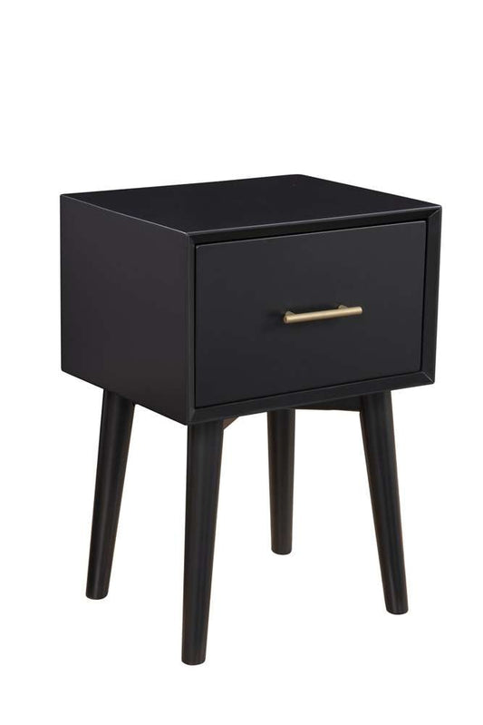 Alpine Furniture - Flynn End Table, Black - 966BLK-62 veiw 2