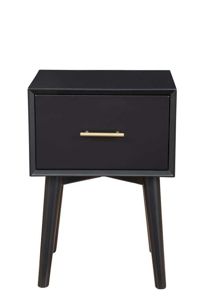 Alpine Furniture - Flynn End Table, Black - 966BLK-62 veiw 3