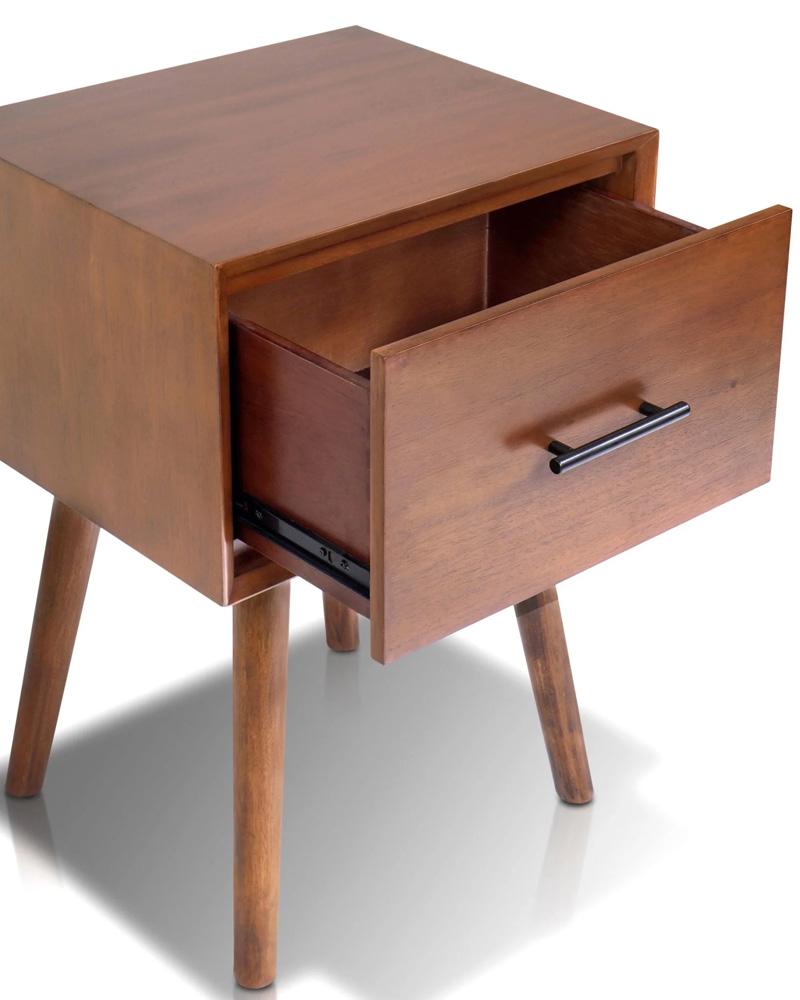 Alpine Furniture - Flynn End Table, Chestnut - 966-92 veiw 5