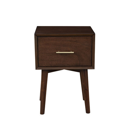 Alpine Furniture - Flynn End Table, Walnut - 966WAL-62 view 2