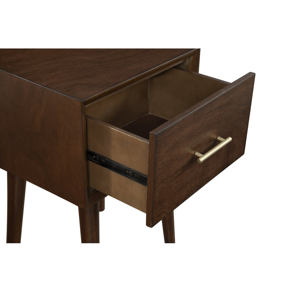 Alpine Furniture - Flynn End Table, Walnut - 966WAL-62 view 3