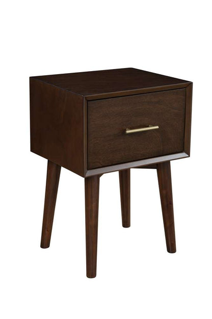 Alpine Furniture - Flynn End Table, Walnut - 966WAL-62 veiw 2