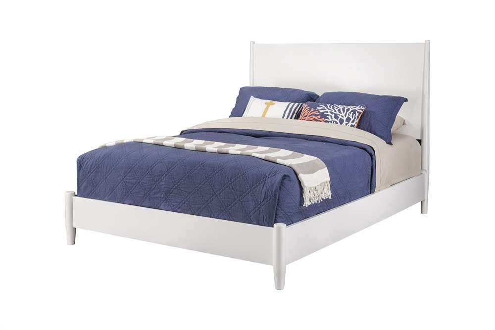Alpine Furniture - Flynn Full Platform Bed, White - 766-W-08F veiw 1
