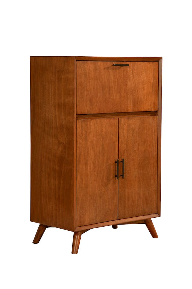 Alpine Furniture - Flynn Large Bar Cabinet w/Drop Down Tray, Acorn - 966-16 view 1