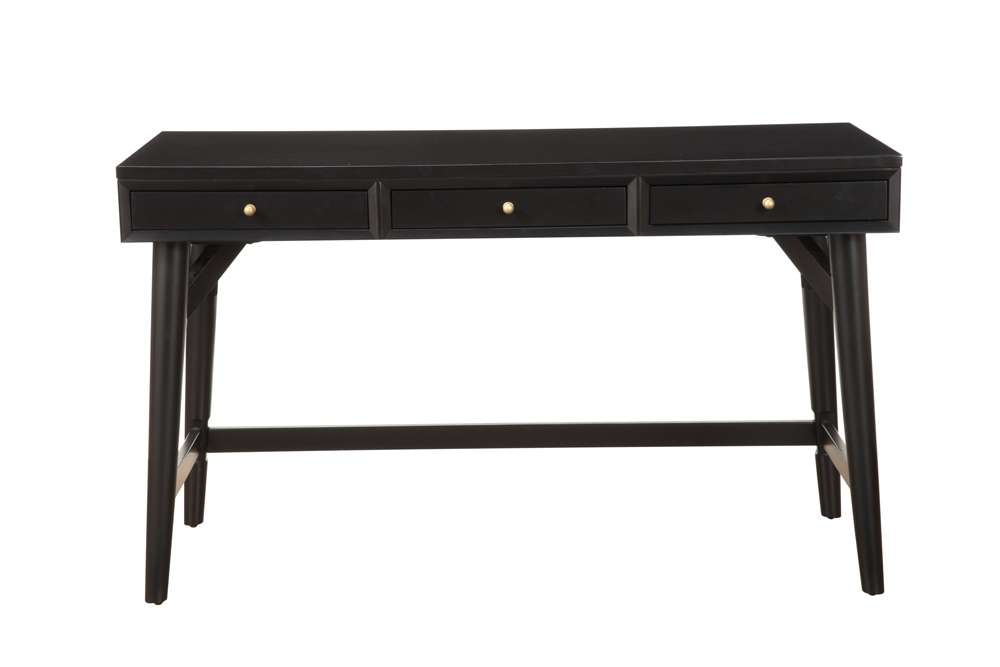 Alpine Furniture - Flynn Large Desk, Black - 966BLK-66 veiw 3