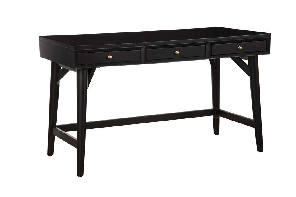Alpine Furniture - Flynn Large Desk, Black - 966BLK-66 veiw 4