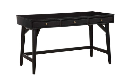 Alpine Furniture - Flynn Large Desk, Black - 966BLK-66 veiw 4