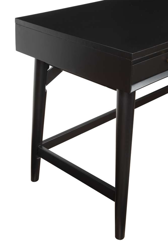 Alpine Furniture - Flynn Large Desk, Black - 966BLK-66 veiw 7