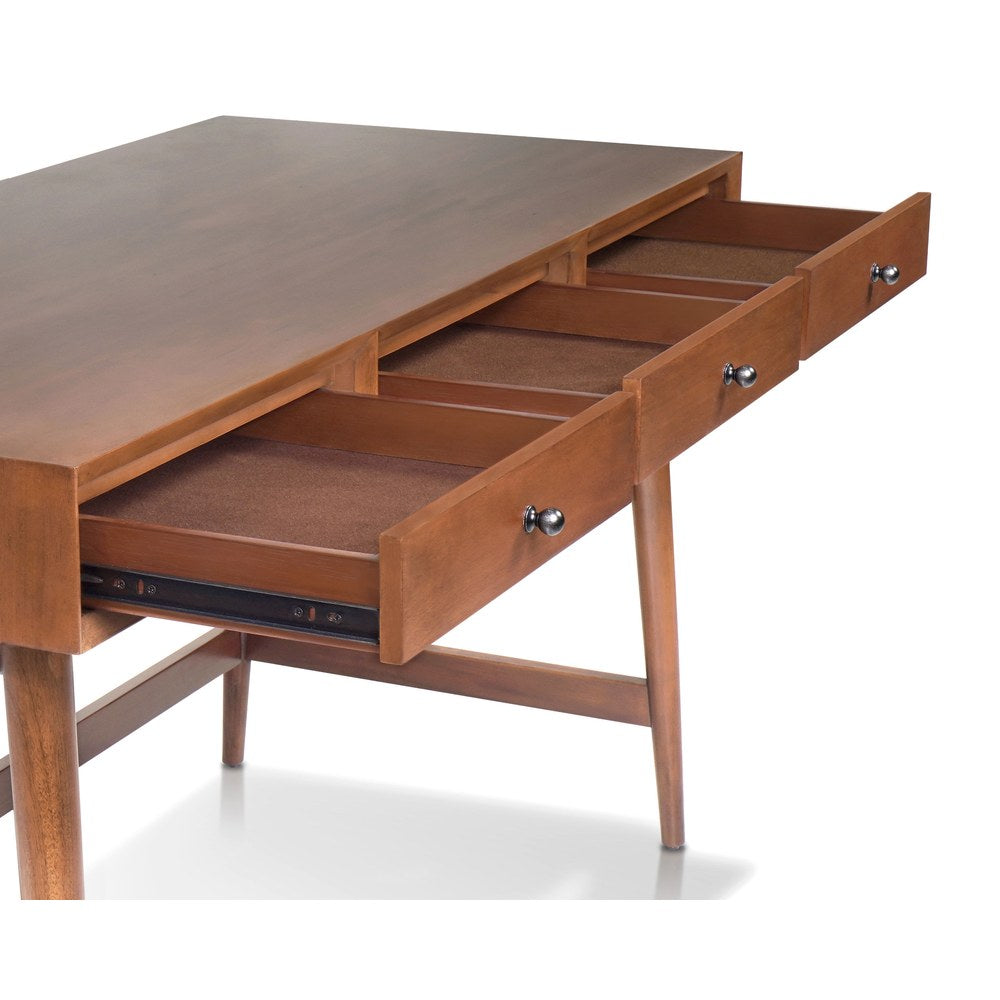 Alpine Furniture - Flynn Large Desk, Chestnut - 966-96 view 4