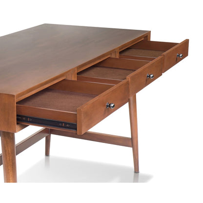 Alpine Furniture - Flynn Large Desk, Chestnut - 966-96 view 4