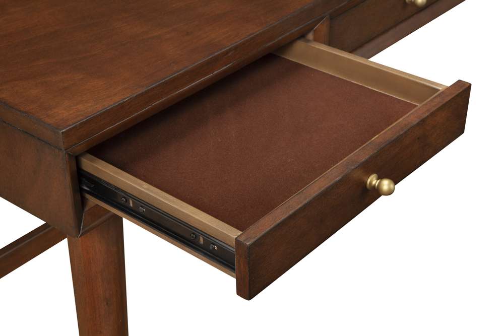 Alpine Furniture - Flynn Large Desk, Walnut - 966WAL-66 veiw 6