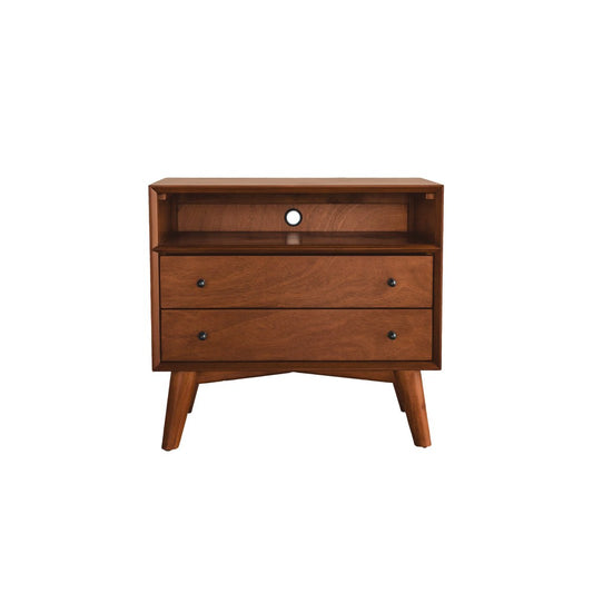 Alpine Furniture - Flynn Large Nightstand, Acorn - 966-22 view 2