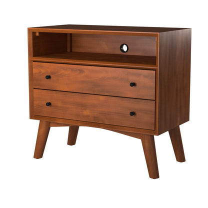 Alpine Furniture - Flynn Large Nightstand, Acorn - 966-22 view 3