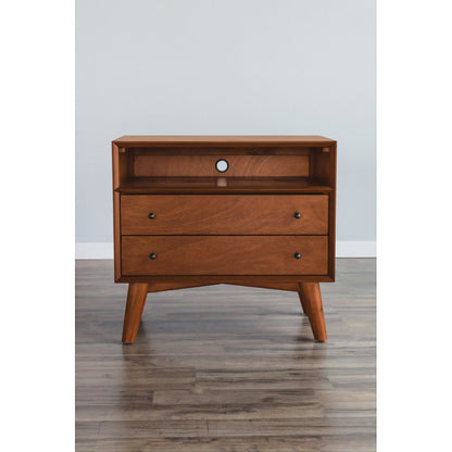 Alpine Furniture - Flynn Large Nightstand, Acorn - 966-22 view 7