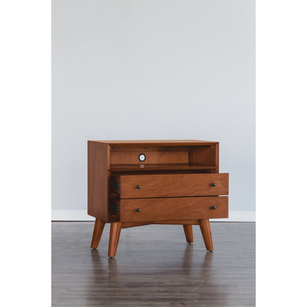 Alpine Furniture - Flynn Large Nightstand, Acorn - 966-22 view 8