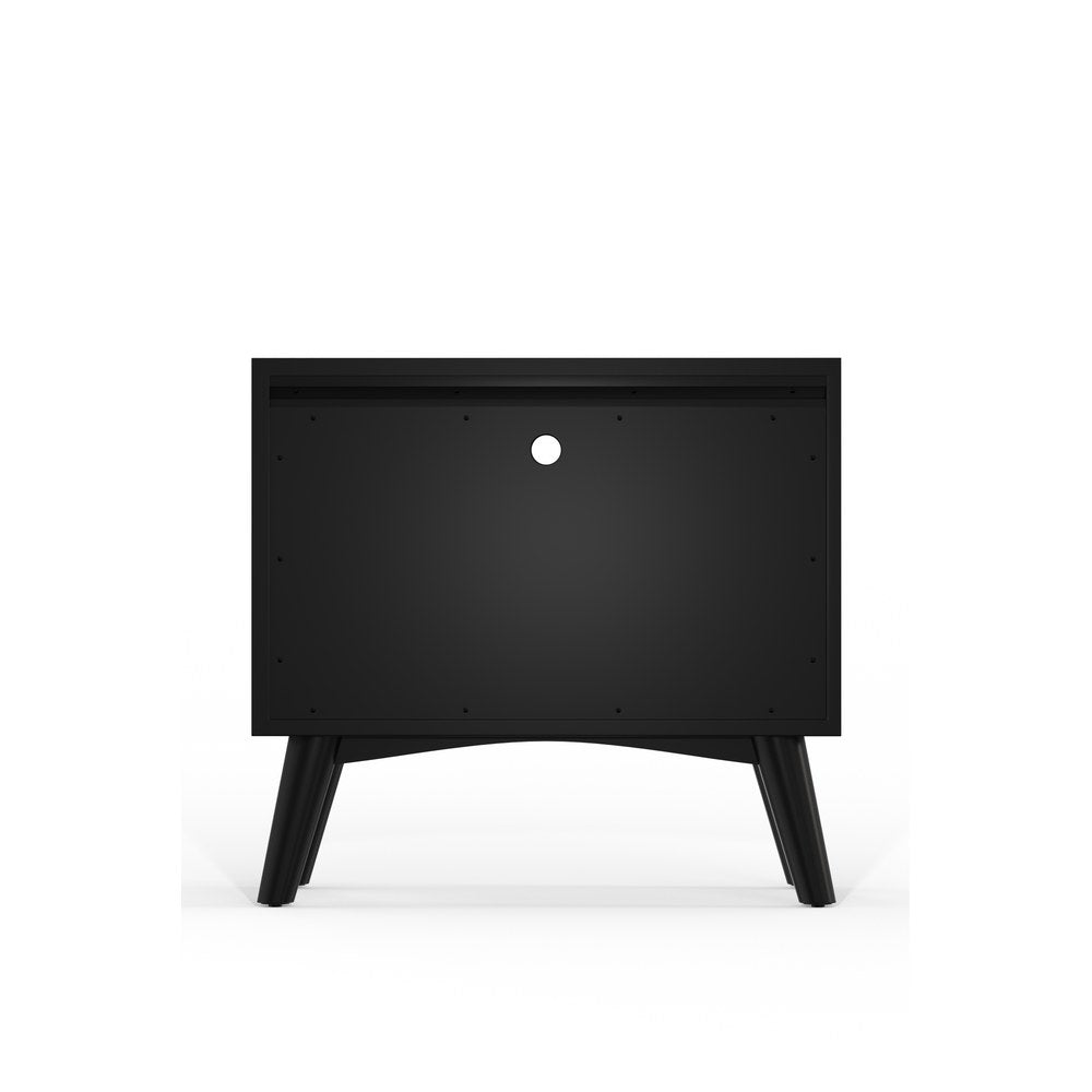 Alpine Furniture - Flynn Large Nightstand, Black - 966BLK-22 view 4
