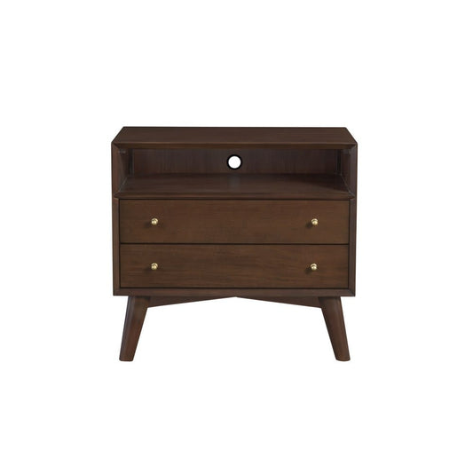 Alpine Furniture - Flynn Large Nightstand, Walnut - 966WAL-22 view 1