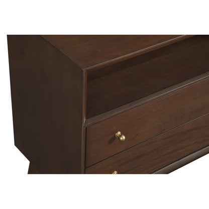 Alpine Furniture - Flynn Large Nightstand, Walnut - 966WAL-22 view 4
