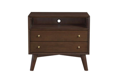 Alpine Furniture - Flynn Large Nightstand, Walnut - 966WAL-22 veiw 2