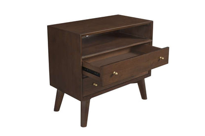 Alpine Furniture - Flynn Large Nightstand, Walnut - 966WAL-22 veiw 4