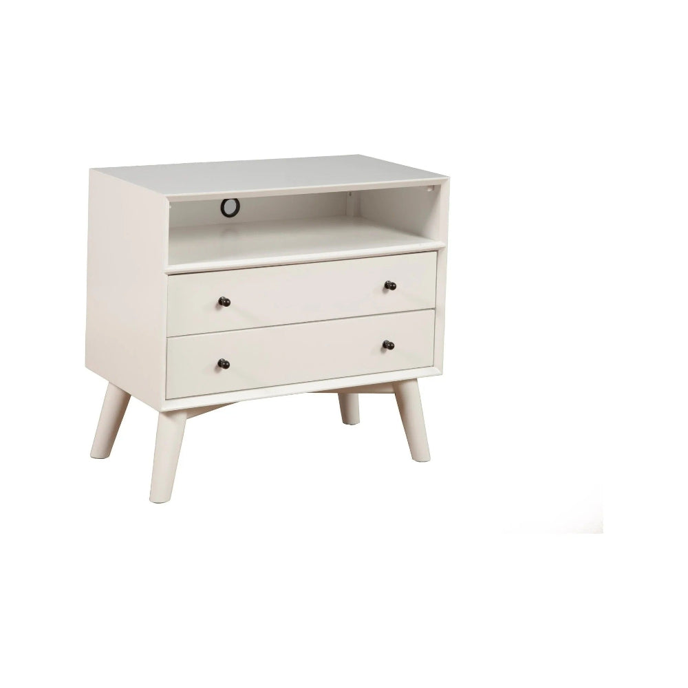 Alpine Furniture - Flynn Large Nightstand, White - 966-W-22 view 1